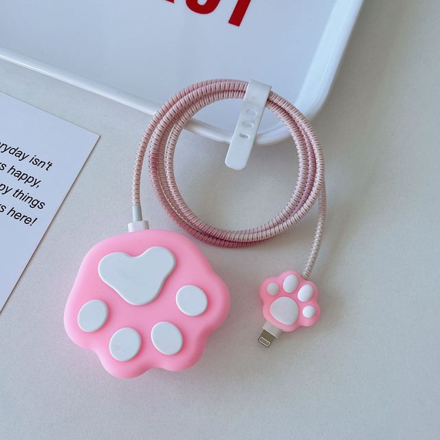 New British Specification Charging Head Protective Cover for apple Fast Charger 20w Cartoon Charger Protective case