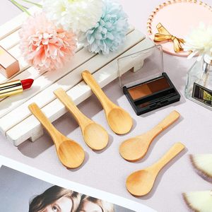 Natural Bamboo Spoons Set with Customized Logo <b>Mirror</b> Polish <b>Camping</b> Dinnerware - Product Image 4