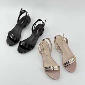 नए वसंत और ग्रीष्मकालीन क्रॉस-बॉर्डर मोटी-हेल्ड रोमन सैंडल फैशनेबल जूते कम-हील्ड सैंडलल्स लेडी के लिए - Product Image 2