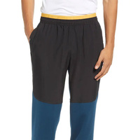 Celana Jogger Training Pria Berkualitas Tinggi, Bernapas, Ramah Lingkungan, Pewarnaan Polos, Tali Serut