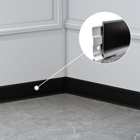 Plinthe en aluminium moderne pour intérieur et extérieur - Protection durable et résistante à l'eau des bords du sol de la cuisine