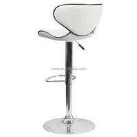 Tabouret de bar moderne pour hôtel, restaurant et commerce, avec revêtement en cuir PU, pivotant, réglable en hauteur, structure en métal