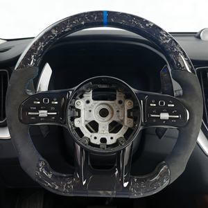 Volant de direction personnalisé en carbone forgé avec Alcantara pour Mercedes Benz CLA45 GLK <span class=keywords><strong>350</strong></span> W203 C200 - Product Image 1