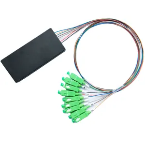 Divisor PLC de fibra óptica CO-NET, caja de ABS delgada Tipo 1x8, 100x45x10