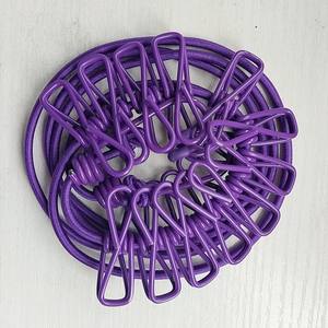 <span class=keywords><strong>Tendedero</strong></span> elástico de viaje portátil <span class=keywords><strong>con</strong></span> gancho de clip de abrazadera herramienta para exteriores resistente - Product Image 5