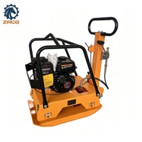 Vente directe usine – Compacteur de plaques à mouvement bidirectionnel modèle P-160, moteur essence, pour terrassement et compactage de sols