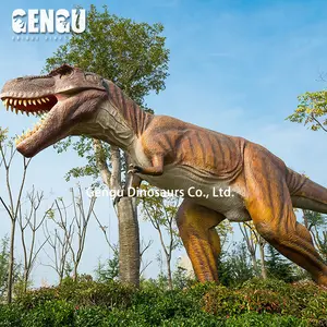 Modelo de dinossauro de látex tamanho da vida da selva park para venda