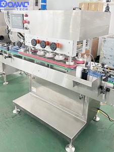 Machine de capsulage automatique complète pour bouteilles carrées et rondes, avec alimentation en bouchons, pressage et vissage, pour ligne de mise en bouteille et de comptage - Product Image 6