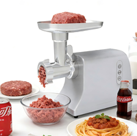 Hachoir à viande électrique robuste à commande tactile, en acier inoxydable de qualité alimentaire et ABS, capacité de 2,0 kg/min, protection contre la surchauffe, usage domestique