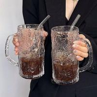 Aspecto de alta calidad Las tazas con mango de vidrio con diseño de árbol son adecuadas para cerveza, jugo, café, leche, bar, hogar, uso en la oficina.