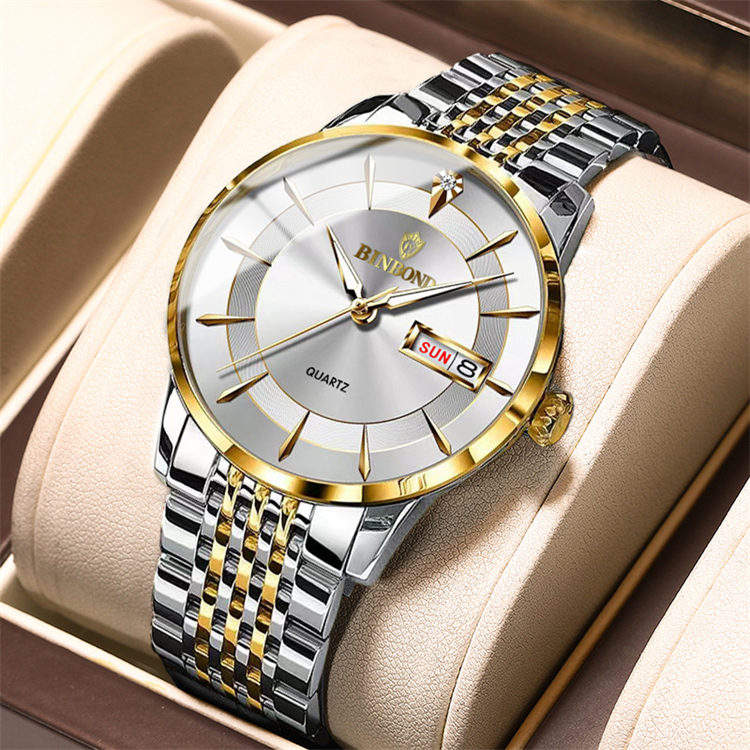 Alibaba Orologio Uomo Basso Prezzo BINBOND 2077 Nuovo Design Logo