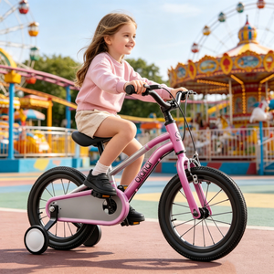 Vélo pour enfants en acier haute teneur en carbone, rose et vert, 12, 14, 16, 18 pouces, pour garçons et filles - Product Image 5