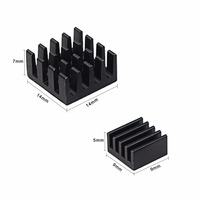 Enfriador de diseño de aletas de aluminio Raspberry Pi 4 Cm4 Pcb Ic Módulo de computadora Peltier de alta potencia Disipador de calor con ventilador