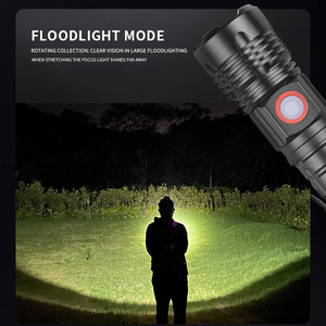 Super luminoso Zoom XHP50 LED torcia ricaricabile torcia a penna torcia retrattile testa di attacco Design campeggio tattico Flash - Product Image 4