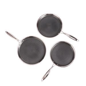 Sartén para Pizza Antiadherente de Acero Inoxidable Grabada por Ambas Caras, a Base de Agua, en Varios Tamaños, para Comidas Familiares - Product Image 6