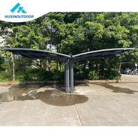 Protection ultime pour votre véhicule : abri solaire double pour deux véhicules avec structure en aluminium monocristallin