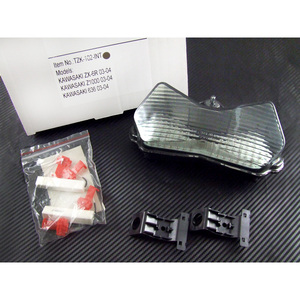 Luces LED traseras para motocicleta, accesorios para motocicleta, señal de giro integrada para <span class=keywords><strong>Kawasaki</strong></span> ZX6R <span class=keywords><strong>Z1000</strong></span> 636 2003 <span class=keywords><strong>2004</strong></span> - Product Image 3