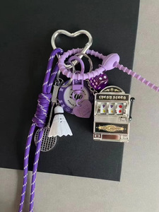 Ciondolo a Forma di Pallone da Basket Fatto a Mano, <span class=keywords><strong>Charm</strong></span> per Cordino di Coppia, Accessori Decorativi Carini per Borse - Product Image 5
