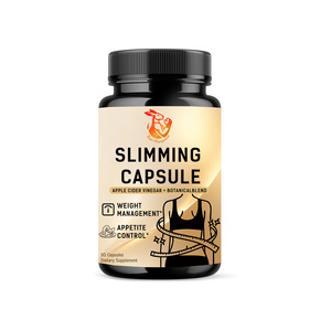Capsules végétaliennes amincissantes OEM ODM avec acide acétique, soutien nutritionnel pour un métabolisme sain, capsules de mélange de vinaigre de cidre de pomme - Product Image 1