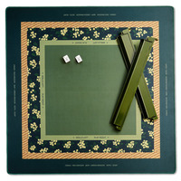 Tapis de mahjong américain de luxe SPL, imprimé floral vert en rotin, couverture de table en caoutchouc antidérapante, insonorisante et imperméable