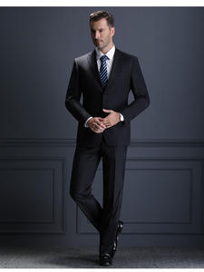 Traje negro profesional para hombre, ropa elegante y ajustada de alta calidad, trajes de negocios y de negocios - Product Image 5