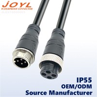Connecteur d'aviation mâle-femelle 4 broches JOYL GX16 110V 15A adapté à l'automatisation industrielle et aux équipements