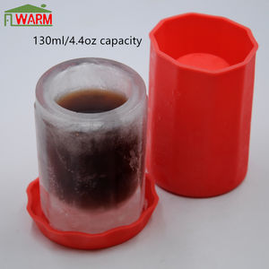 Molde para Vasos de Hielo Cilíndricos Rojos Originales con Tapa, Capacidad de 130 ml - Product Image 6
