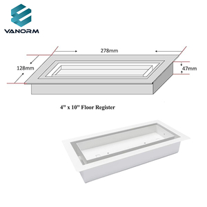 Sàn hiện Đại đăng ký 4x10 "trắng hiện đại Air Vent cho <span class=keywords><strong>AC</strong></span> và sưởi ấm Heavy Duty Sàn thép đăng ký cho phòng khách và phòng - Product Image 3