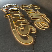 Enseigne personnalisée en lettres 3D rétroéclairées, enseigne extérieure éclairée par LED, enseigne en lettres en relief LED personnalisée, imperméable, pour entreprise