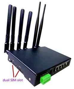 Hdrm200 M2M Router seluler industri, kartu SIM ganda 4G 5G 4G LTE 5G