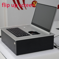 Système de levage d'écran d'ordinateur de bureau, élévateur d'écran LCD escamotable, système de conférence, conception motorisée escamotable avec fonction de traduction