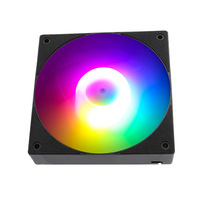 Ventilateur de refroidissement pour boîtier d'ordinateur QiuzAim High RPM RGB 120 mm 4 broches PWM thermostaté, pales standard pour châssis de PC de bureau/refroidisseur de processeur