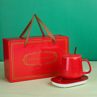 Vente flash : Tasse à café intelligente avec chauffe-tasse et contrôle de la température, logo personnalisé, chauffe-tasse pour le bureau, l'école, cadeau personnel