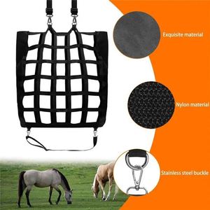 Free Sample Large Capacity Horse Slow Feeding <b>Bag</b> Hay <b>Bag</b> Tote <b>Storage</b> <b>Carrier</b> Net Horse Feeder <b>Bag</b> - Product Image 3