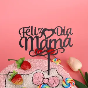 Alles Gute zum Geburtstag Acryl HAPPY MOTHER'S DAY beste Mama en espanol feliz cumpleanos acrilico Acryl feliz dia Mama Kuchen deckel