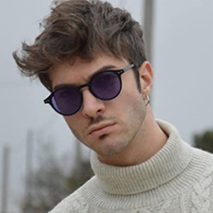 แว่นกันแดดโพลาไรซ์ทรงกลมอะซิเตท รุ่นทันสมัยปี 2026 สำหรับทุกเพศ: ปรับแต่งโลโก้ได้ พร้อมแผ่นรองจมูกปรับได้ - แว่นตาดีไซน์เนอร์ขายส่ง - Product Image 4