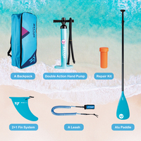 ZY livraison directe Oem Pvc Sup gonflable pas cher planches de surf Pu Paddle Board Touring Stand Up Paddle Board 12.6