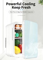 Mini-réfrigérateur portable 8L à faible bruit, refroidisseur et chauffe-eau thermoélectrique, compatible OEM ODM pour voiture, hôtel, appartement