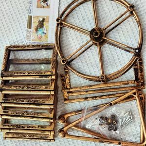 Cadre photo vintage, cadre photo rotatif en forme de grande <span class=keywords><strong>roue</strong></span>, cadre photo DIY, moulin à vent souvenir, cadeau de nouvel an pour la famille, décoration de la maison - Product Image 4