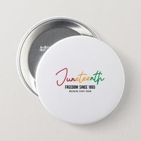 Drapeau Juneteenth personnalisé célébrer la liberté pinback bouton pinback bouton broche