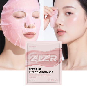 Masque Coréen Hydratant et Raffermissant Effet Peau Rose Éclatante, Enrichi en Vitamine B12, ADN de Saumon, PDRN et Revêtement Vita Rose pour Soin de la Peau - Product Image 1