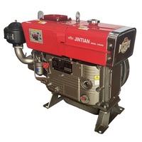 Vision ZS195 أسطوانة واحدة أفقية 4 stroke 13HP محرك ديزل مبرد بالماء