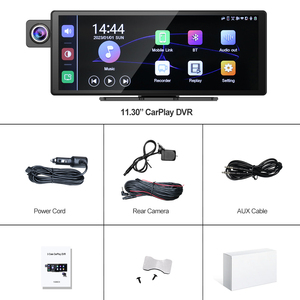 Caméra embarquée <span class=keywords><strong>3</strong></span> caméras Carplay & Android Auto 2.5k 2560*1440P Rétroviseur vidéo Enregistrement WIFI GPS Enregistrement en boucle Application téléphonique DVR de voiture - Product Image 6