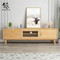 Meuble TV en bois moderne, fabriqué en usine, prix abordable, personnalisable, écologique, avec rangement, prêt à être expédié, pour la maison, le salon, l'hôtel