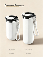 Mug Kopi Terisolasi Bebas BPA, Tahan Panas dan Dingin, Gaya Baru 2023, ODM, 480ml 350ml