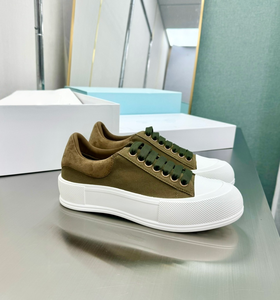 Nouvelles chaussures de course respirantes en cuir véritable pour couple, modèle 2026, à semelle épaisse, confortables, décontractées, en toile, pour le sport et le roller. - Product Image 2