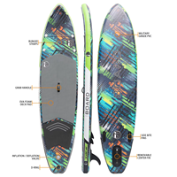 Planche de surf à pagaie gonflable unisexe de 11 pouces, nouveau modèle, dessus souple en PVC/EVA, fabriquée en Chine, planche de surf SUP pour la vague