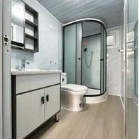 Villa de luxe préfabriquée de 10 pieds, 15 pieds, 20 pieds, 30 pieds, 40 pieds, maison préfabriquée portable, maison conteneur extensible avec 1, 2 ou 3 chambres