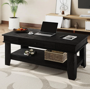 Mesa de centro con cajón y estante de almacenamiento, mesa central rectangular de 47,2 pulgadas con acabado de <span class=keywords><strong>grano</strong></span> de madera, muebles modernos para sala de estar - Product Image 5