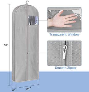 Anti-poussière 6 pcs/set Transparent Vêtements Couvre Vêtement Costume Robe Sac, Vêtements Couverture Protecteur Voyage Sac Dust Cover/ - Product Image 5